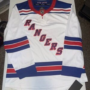 New York Rangers Jersey Fanatics Breakaway Blank Road White Men’s Size Medium